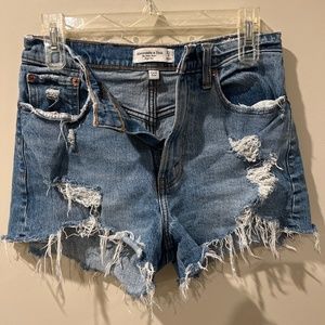 Abercrombie & Fitch High Rise Mom Shorts Curve Love